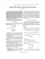 Mean Shift, Mode Seeking, and Clustering