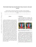 Photo-Realistic Single Image Super-Resolution Using a Generative Adversarial Network