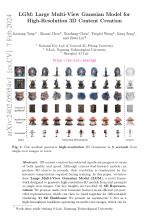 LGM: Large Multi-View Gaussian Model for High-Resolution 3D Content Creation