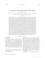 Assessing Snow Albedo Feedback in Simulated Climate Change