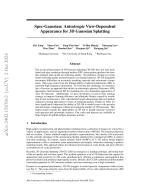 Spec-Gaussian: Anisotropic View-Dependent Appearance for 3D Gaussian Splatting