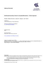 Distributed Secondary Control for Islanded MicroGrids - A Novel Approach