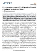 Comprehensive molecular characterization of gastric adenocarcinoma