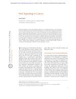 Wnt Signaling in Cancer