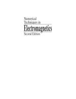 Numerical Techniques in Electromagnetics Second Edition