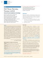 Soft Tissue Sarcoma, Version 2.2018