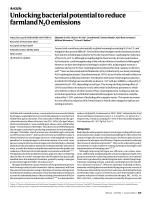 Unlocking bacterial potential to reduce farmland N₂O emissions
