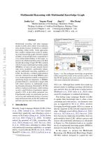 Multimodal Reasoning with Multimodal Knowledge Graph