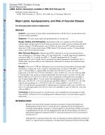 Major Lipids, Apolipoproteins, and Risk of Vascular Disease