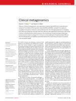 Clinical metagenomics