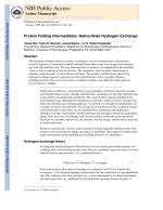 Protein Folding Intermediates: Native-State Hydrogen Exchange