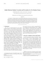 Atlantic Hurricane Database Uncertainty and Presentation of a New Database Format
