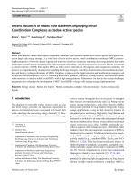 Recent Advances in Redox Flow Batteries Employing Metal Coordination Complexes as Redox-Active Species