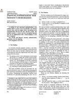 Password Authentication with Insecure Communication
