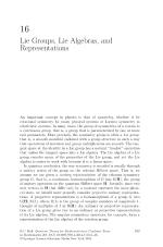 Lie Groups, Lie Algebras, and Representations