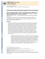 ChIP-seq accurately predicts tissue-specific activity of enhancers