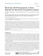 Biomimetic ZIF-8 Nanoparticles: A Novel Approach for Biomimetic Drug Delivery Systems