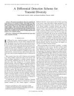 A Differential Detection Scheme for Transmit Diversity