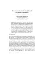 Person Re-identification by Descriptive and Discriminative Classification