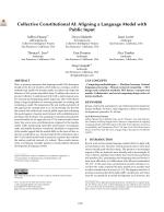Collective Constitutional AI: Aligning a Language Model with Public Input