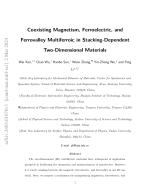 Coexisting Magnetism, Ferroelectric, and Ferrovalley Multiferroic in Stacking-Dependent Two-Dimensional Materials