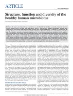 Structure, function and diversity of the healthy human microbiome