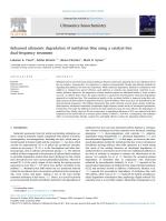 Enhanced ultrasonic degradation of methylene blue using a catalyst-free dual-frequency treatment