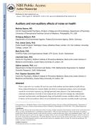Auditory and non-auditory effects of noise on health