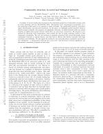 Community structure in social and biological networks