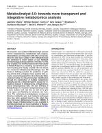 MetaboAnalyst 4.0: towards more transparent and integrative metabolomics analysis