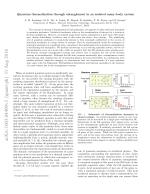 Quantum thermalization through entanglement in an isolated many-body system