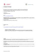 Normative, gain and hedonic goal frames guiding environmental behavior