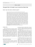 Therapeutic Roles of Curcumin: Lessons Learned from Clinical Trials
