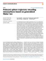 Poincaré sphere trajectory encoding metasurfaces based on generalized Malus’ law