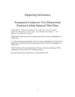 Transparent Conductive Two-Dimensional Titanium Carbide Epitaxial Thin Films