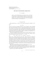 THE BRUNN-MINKOWSKI INEQUALITY