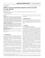 AliView: a fast and lightweight alignment viewer and editor for large datasets