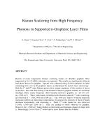 Raman Scattering from High Frequency Phonons in Supported n-Graphene Layer Films