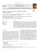 Piezoelectric hydrogel for treatment of periodontitis through bioenergetic activation