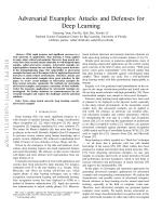 Adversarial Examples: Attacks and Defenses for Deep Learning