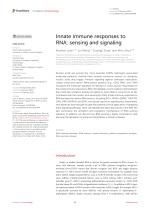 Innate immune responses to RNA: sensing and signaling