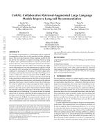 CoRAL: Collaborative Retrieval-Augmented Large Language Models Improve Long-tail Recommendation