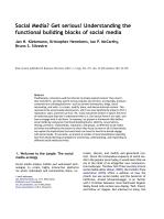 Social Media? Get serious! Understanding the functional building blocks of social media