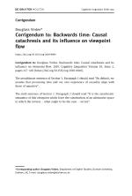Corrigendum to: Backwards time: Causal catachresis and its influence on viewpoint flow