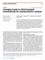 Emerging trends in chiral inorganic nanomaterials for enantioselective catalysis