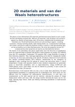 2D materials and van der Waals heterostructures