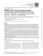 BioBERT: a pre-trained biomedical language representation model for biomedical text mining