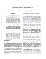 A Dynamical Model of Neural Scaling Laws