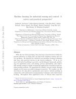 Machine learning for industrial sensing and control: A survey and practical perspective*