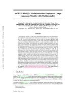mPLUG-Owl: Modularization Empowers Large Language Models with Multimodality